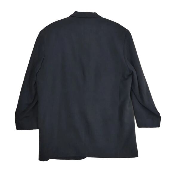 AXIS Men's XL Navy Blue Silk Blazer Jacket 3-Button Sports Coat Formal Classic - Picture 3 of 5